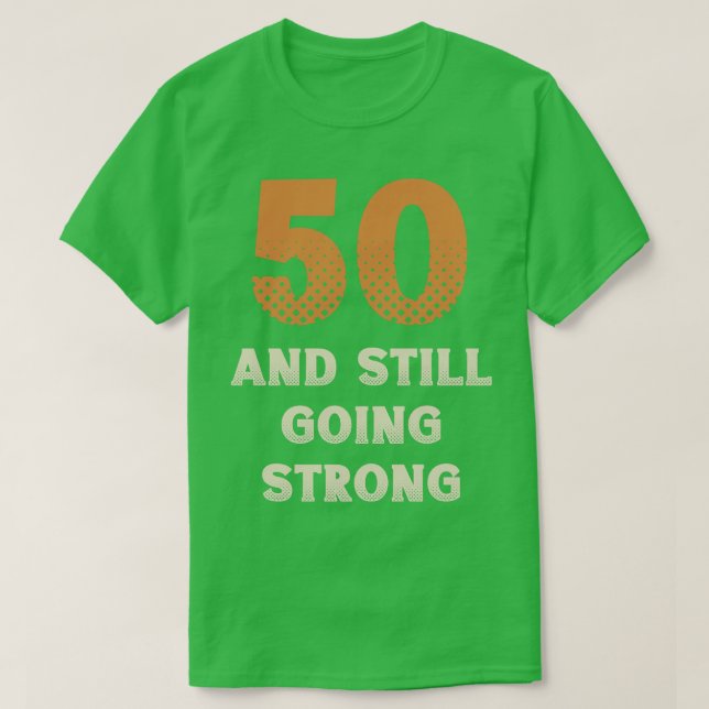 50:e födelsedagen 4 t shirt (Design framsida)