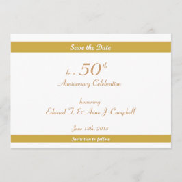 50:e födelsedagen/årsdagen Sparande datumen Spara Datumet