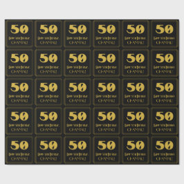 50:e födelsedagen - Art Deco Inspired Titta "50" & Presentpapper