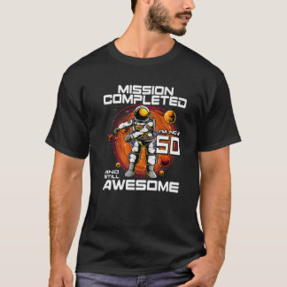 50:e födelsedagen Astronaut 50 år gammal Rymden B T Shirt
