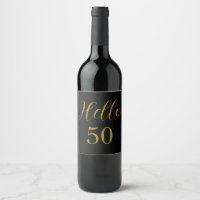 50:e födelsedagen Black Guld Födelsedagsfest