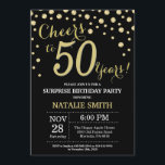50:e födelsedagen Black och Guld Diamond Inbjudningar<br><div class="desc">50:e födelsedagsinbjudan med svart och Guld Glitter Diamond-bakgrund. Guld Confetti. Vuxen Birthday. Male Manar eller Women Birthday. Om du vill göra ytterligare anpassningar klickar du på knappen "Anpassa" och användor verktyg som är utformat för att ändra mallen.</div>
