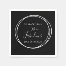 50:e födelsedagen Black Silver 50 och Fabulous Par