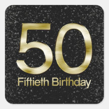 50:e födelsedagen, Elegant Black Guld Glam