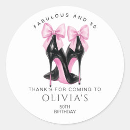 50:e födelsedagen, Fabulous- och 50-Tackens fördel Runt Klistermärke