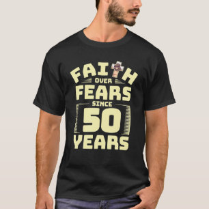 50:e födelsedagen Faith Jesus Religion Believer T Shirt