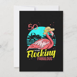 50:e födelsedagen, Flamingo in a hat, Handflatan T Inbjudningar