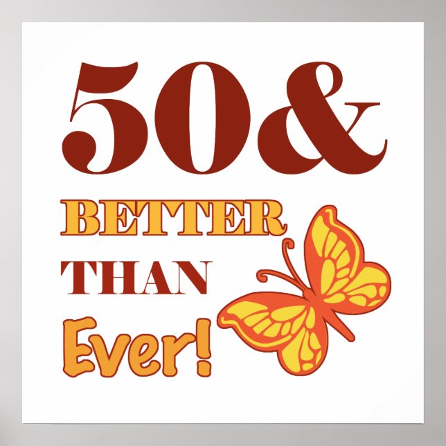 50:e födelsedagen för henne poster (Framsidan)