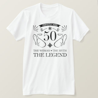 50:e födelsedagen för kvinnor t shirt