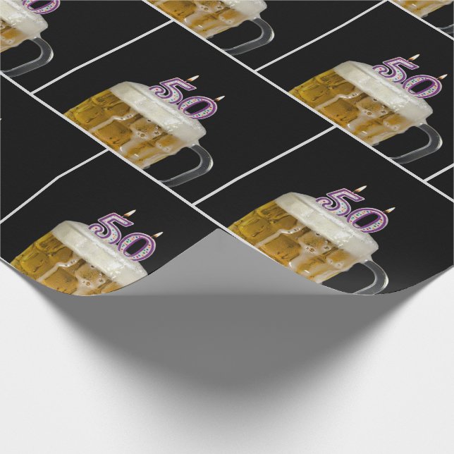 50:e födelsedagen före Mugg med ljus Presentpapper (Hörn)