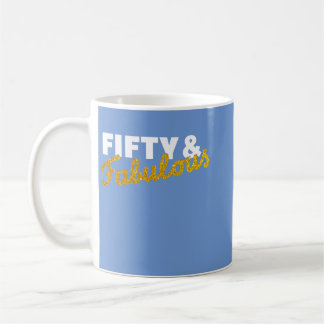 50:e födelsedagen Gift femty Fabulous Kaffemugg