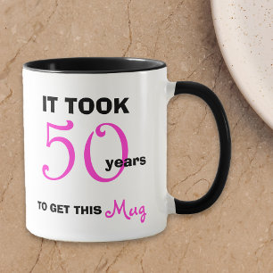50:e födelsedagen - Gift-idéer för Women Mugg - Lu