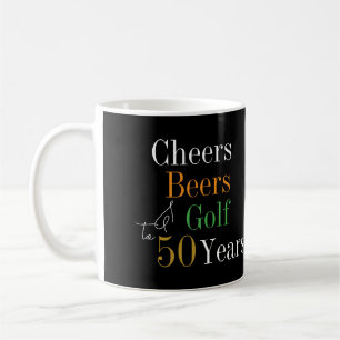 50:e födelsedagen Golf Cheers Öl Kaffemugg