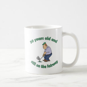 50:e födelsedagen Golfer Gag Gift Kaffemugg