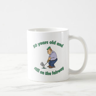 50:e födelsedagen Golfer Gag Gift Kaffemugg