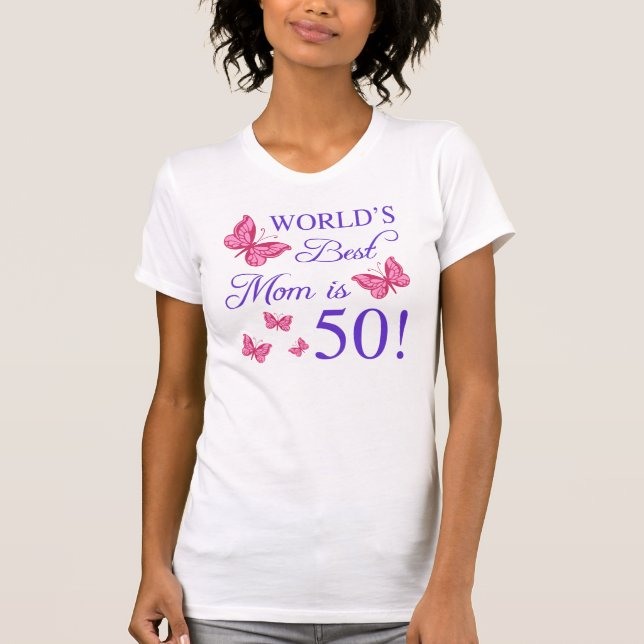 50:e födelsedagen i Mamma Tee Shirt (Framsida)
