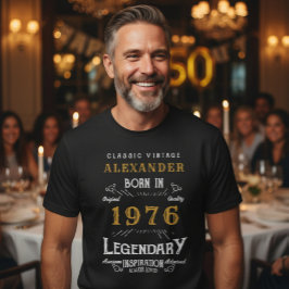50:e födelsedagen Lägg till ditt namn på födelseor T Shirt