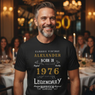 50:e födelsedagen Lägg till ditt namn på födelseor T Shirt