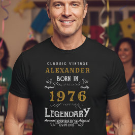 50:e födelsedagen Lägg till ditt namn på födelseor T Shirt