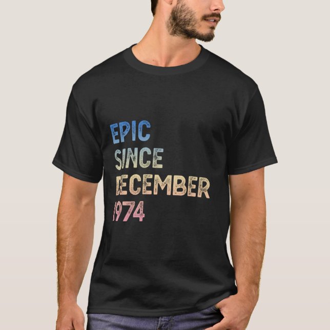 50:e födelsedagen Manar Kvinnor Epic sedan decembe T Shirt (Framsida)