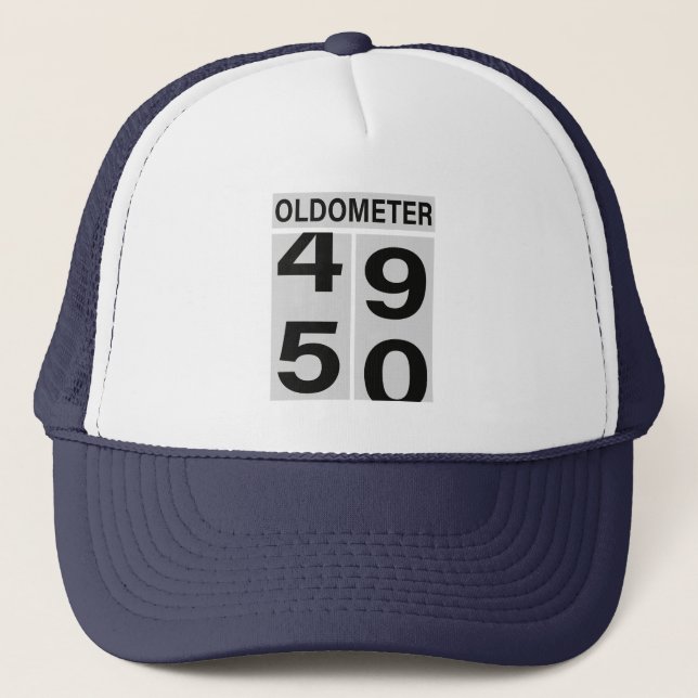 50:e födelsedagen Oldometer Hat Keps (Framsida)