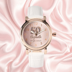 50:e födelsedagen ro guld namn armbandsur