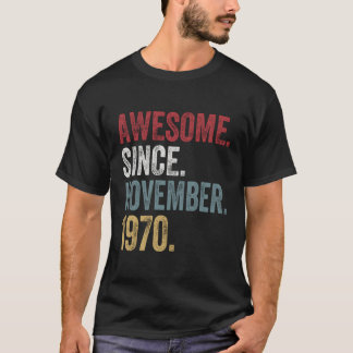 50:e födelsedagen S sedan november 1970 50 år gamm T Shirt
