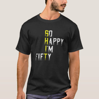 50:e födelsedagen Sarkastic 50 år gammal född i T Shirt