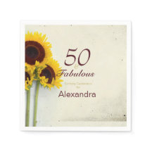 50:e födelsedagen: Solrossen Rustic Party