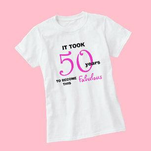 50:e födelsedagen TShirts - 50 och Fabulous