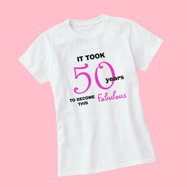 50:e födelsedagen TShirts - 50 och Fabulous (Skapare uppladdad)