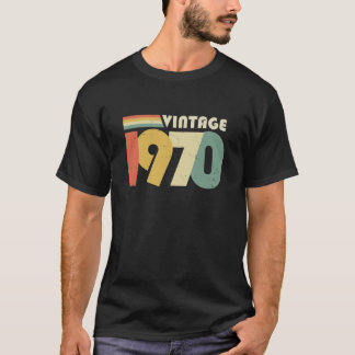 50:e födelsedagen, Vintage 1970, stressad design T Shirt