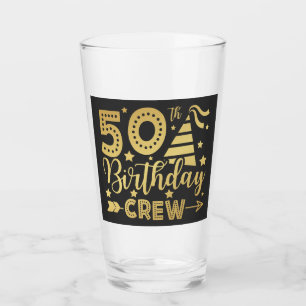 50:e födelsedagsbesättningen 50 Party-besättningen Glaskopp