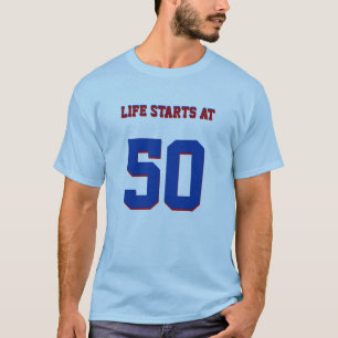50:e födelsedagsdagen: Joke Life börjar vid 50 T-shirt