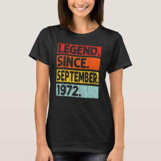 50:e födelsedagsdagen sedan september 1972 50 år t shirt