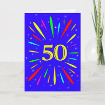 50:e födelsedagsexplosionskort