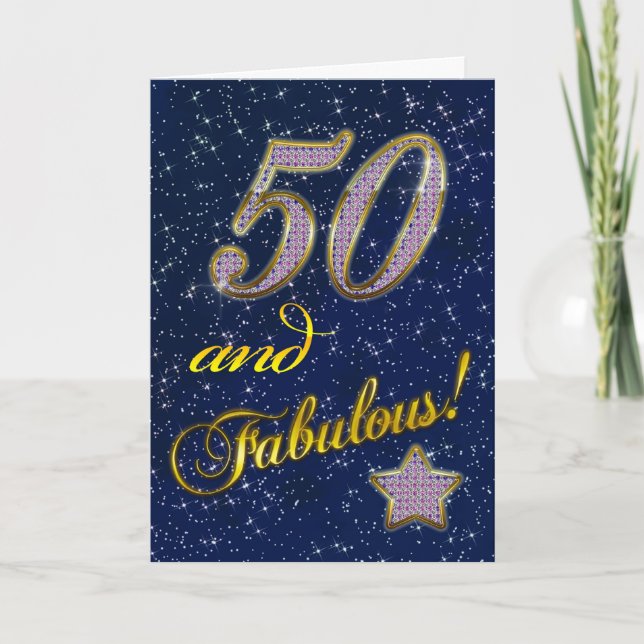 50:e Födelsedagsfest inbjudan (Framsida)