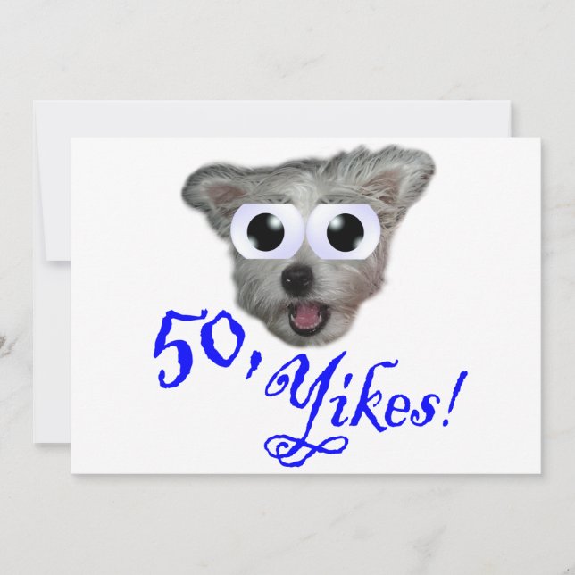 50:e Födelsedagsfest inbjudan (Framsida)