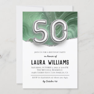 50:e Födelsedagsfest inbjudan