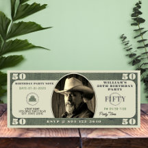 50:e Födelsedagsfesten 50 dollar Bill