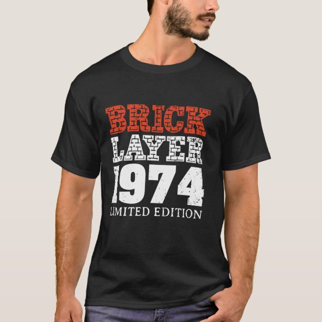 50:e Födelsedagsfesten Brickayer Master Builder 19 T Shirt (Framsida)