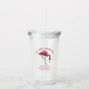 50:e Födelsedagsfesten Flamingo Tropical Theme Anp Take Away Mugg