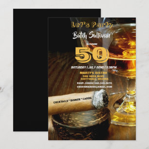 50:e Födelsedagsfesten, inbjudan till Cocktails &