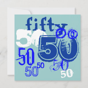 50:e Födelsedagsfesten Inbjudningar