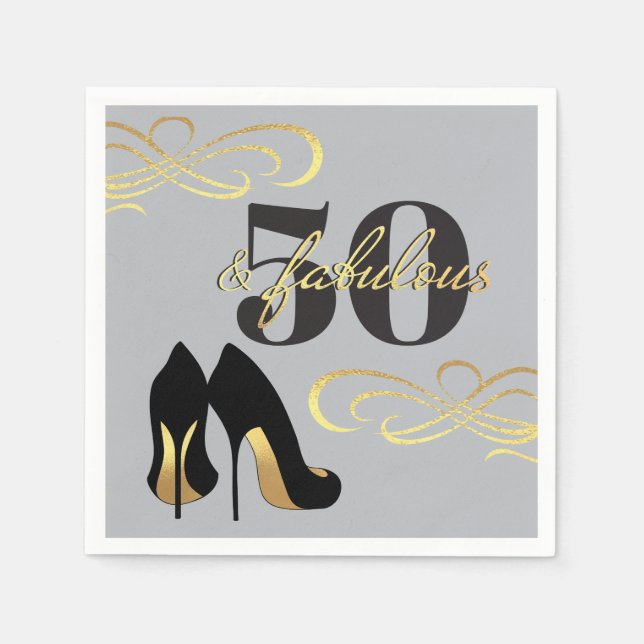 50:e Födelsedagsfesten och Fabulous Pappersservett (Framsidan)