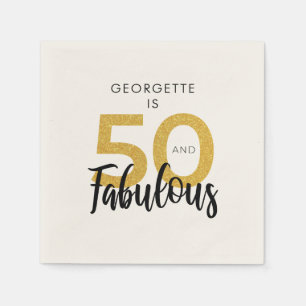 50:e Födelsedagsfesten och Fabulous Personlig Pappersservett