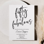 50:e Födelsedagsfesten och mindre än 10 stycken Inbjudningar<br><div class="desc">Det här är 50:e Födelsedagsfest inbjudan,  50:e!</div>