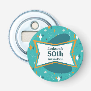 50:e Födelsedagsfesten Retro Mid Century i alla ål Flasköppnare