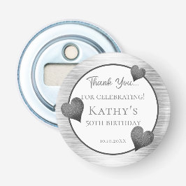 50:e Födelsedagsfesten Silver Flasköppnare