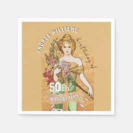 50:e Födelsedagsfesten, Vår guddess, Vintage Art Pappersservett